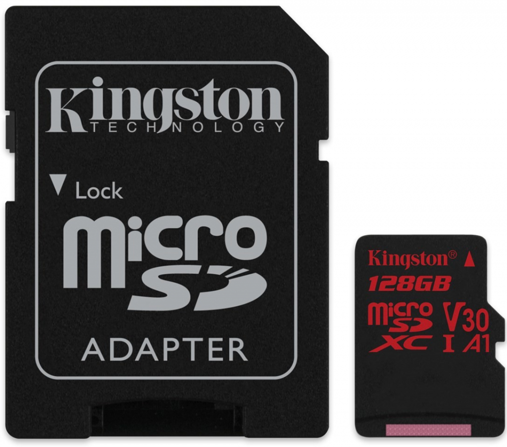 Micro SDXC Kingston 128GB Canvas React Class U3 UHS-I
