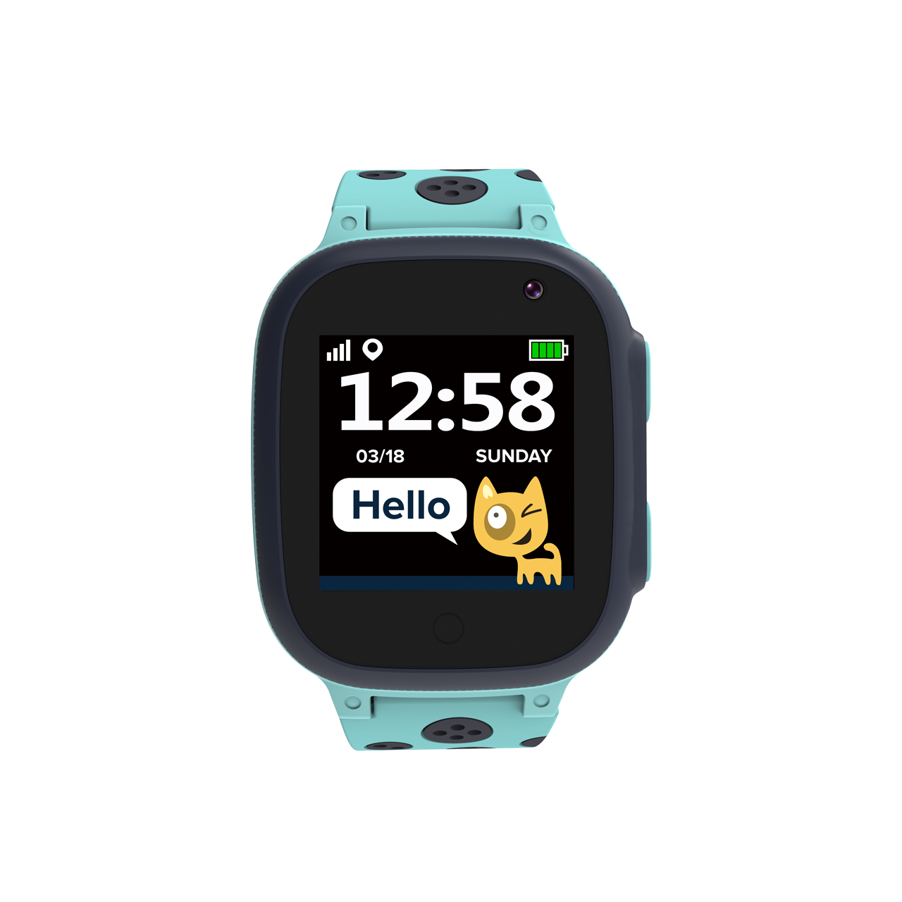Canyon CNE-KW34BL Sandy smart hodinky pre deti, farebný displej 1.44´´, SIM, GPS a LBS lokalizácia, obojsmerné volania,