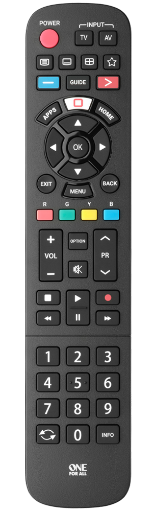 One for All URC4914 pre TV PANASONIC