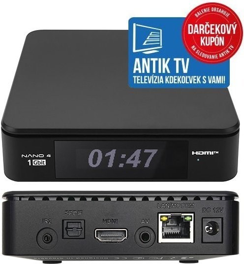 ANTIK Nano 4 Darček: AntikTV na 6 mesiacov zadarmo!